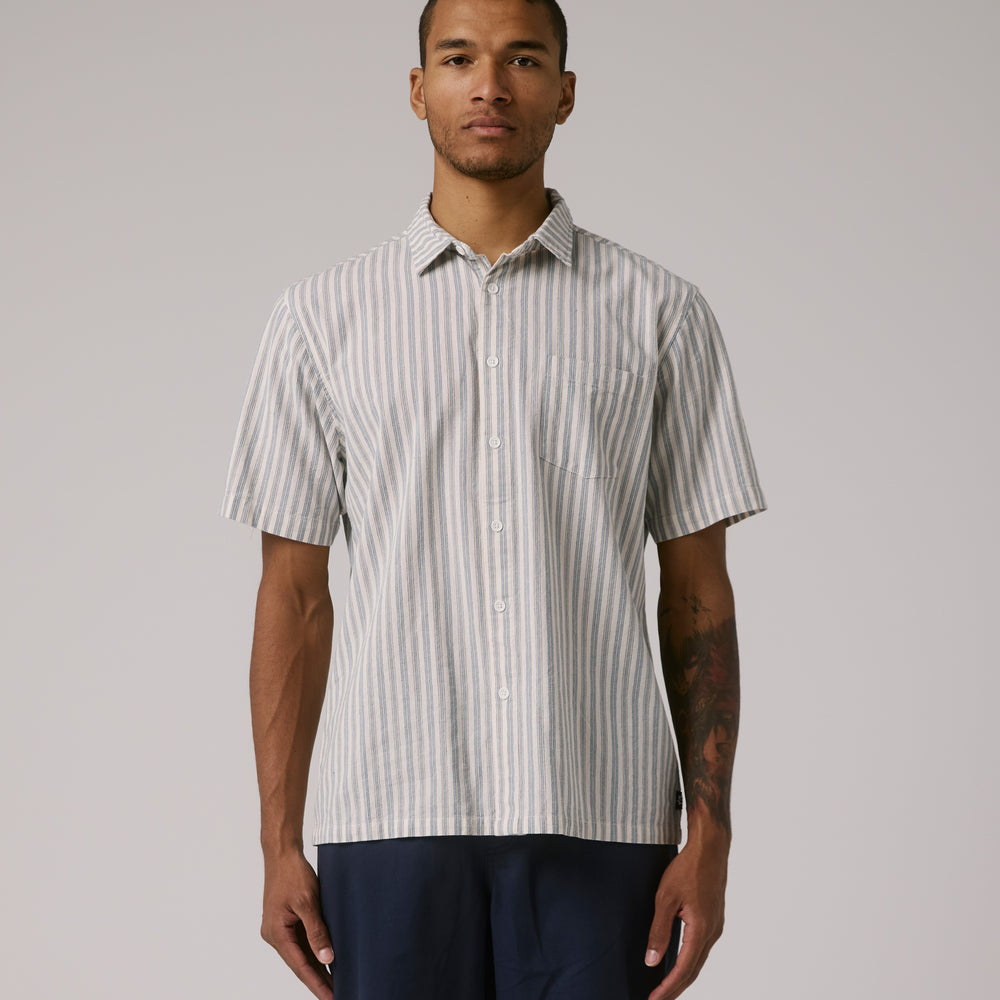 FORMER - Reynolds Stripe Shirt Bone