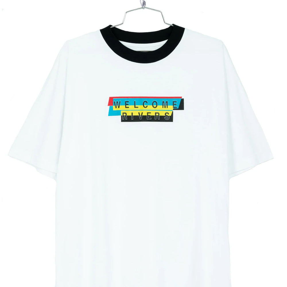 Welcome Rivers - Contrast Collar Tee 'Engine'